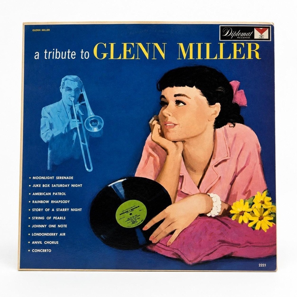 Vintage A Tribute to Glenn Miller LP Diplomat 2221 Big Band Swing Jazz Vinyl